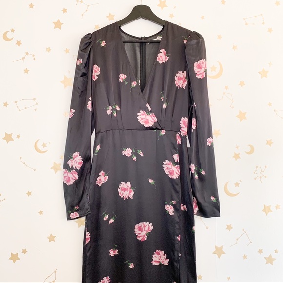 NEW Reformation Toronto Floral Midi Slit Dress - Picture 2 of 16